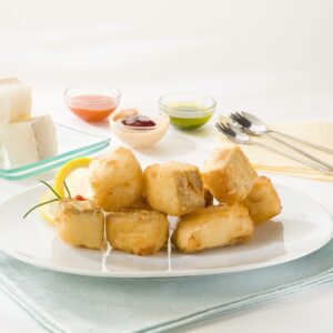 Dados Bacalao Tempura PCS C/2kg — PRECOCINADOS · Congelados Guerrero Málaga