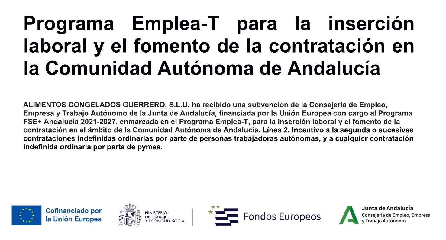 Programa Emplea-T — inserción laboral y fomento de la contratación en Andalucía